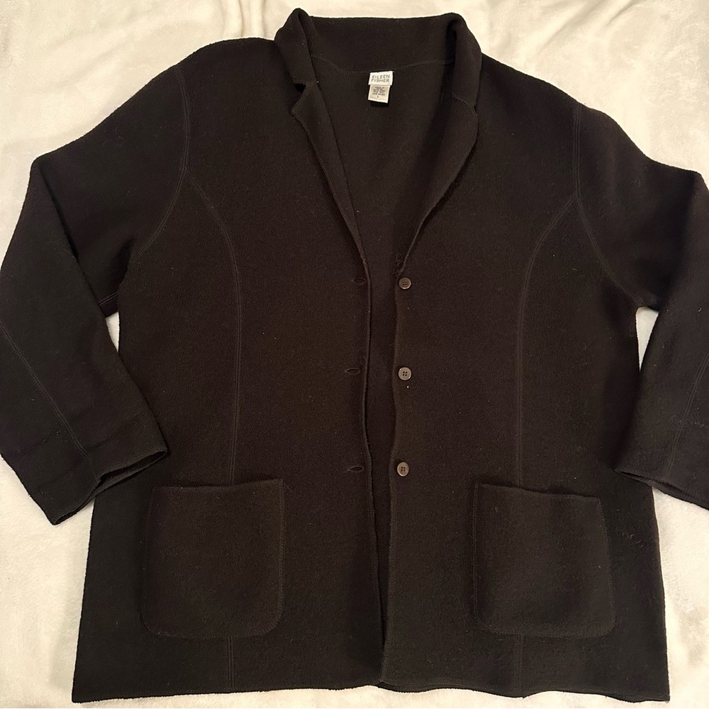 Eileen Fisher Black Cardigan